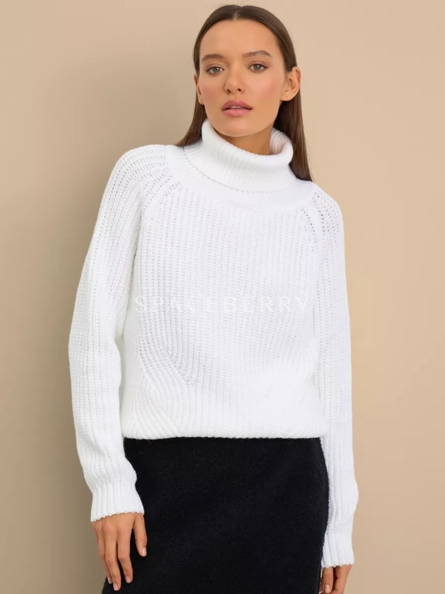 Женский вязаный свитер оверсайз, джемпер